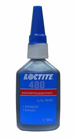 Loctite 480 (50 г) - упрочнённый, термо/вибростойкий, черный Ирландия